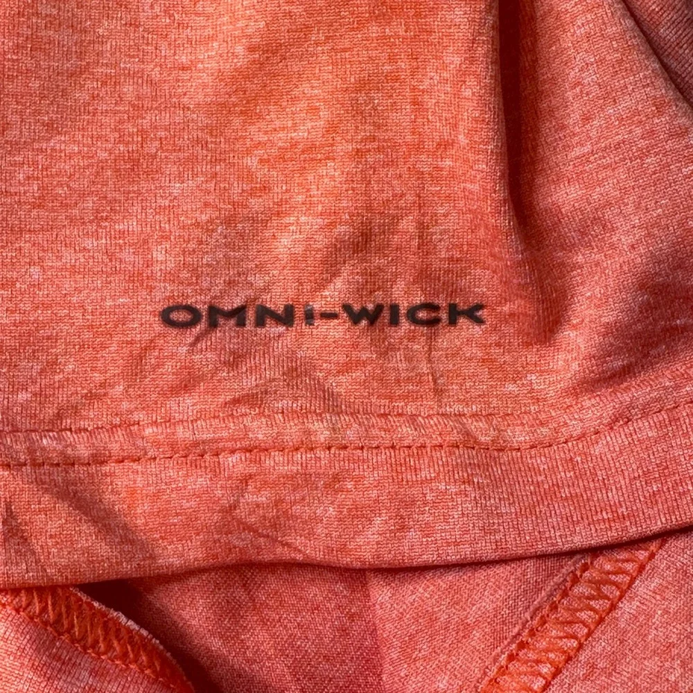Columbia T-Shirt Mens XL Orange Omni-Wick Regular Fit Short Sleeve XM0749 Active
